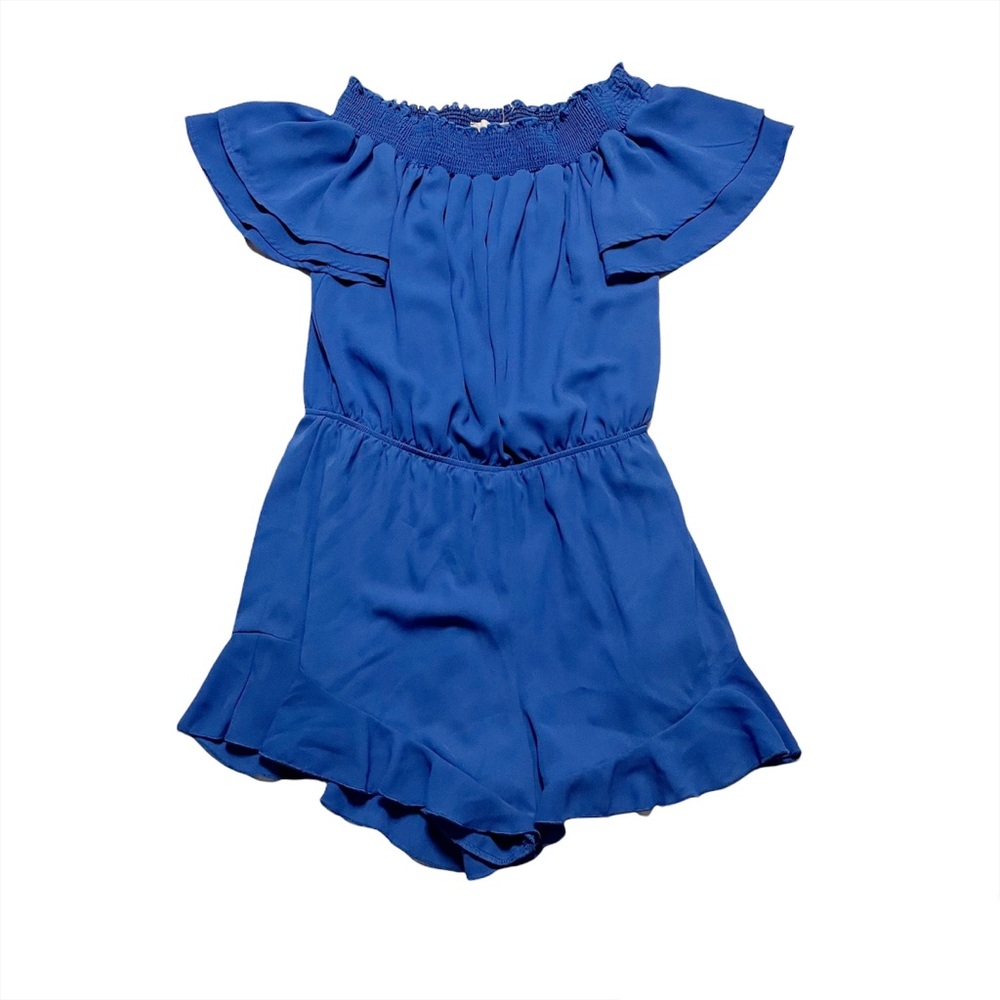 Altar’d State Boho Casual Wide Neck Short Sleeve Romper Cutout Back Size Small - Picture 2 of 8